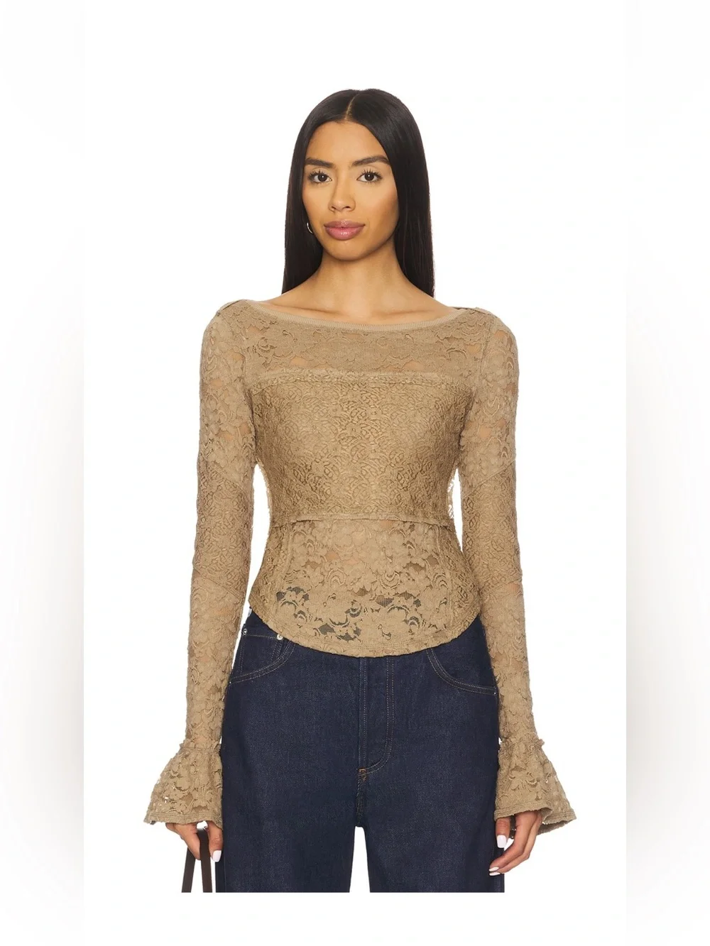 Free People Lace Layering Long Sleeve